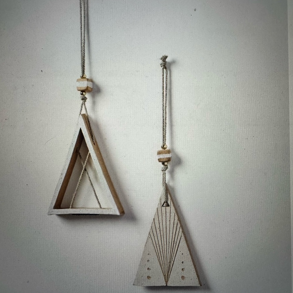 West Elm Cream Art Ornaments Minimalist Design
